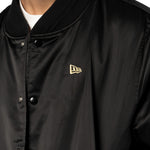 New Era - NE Sating Bomber Jacket - Black - Headz Up 