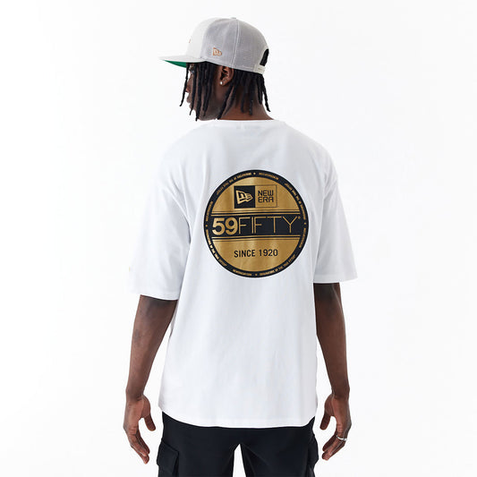 New Era - NE Sticker Tee Oversize - White