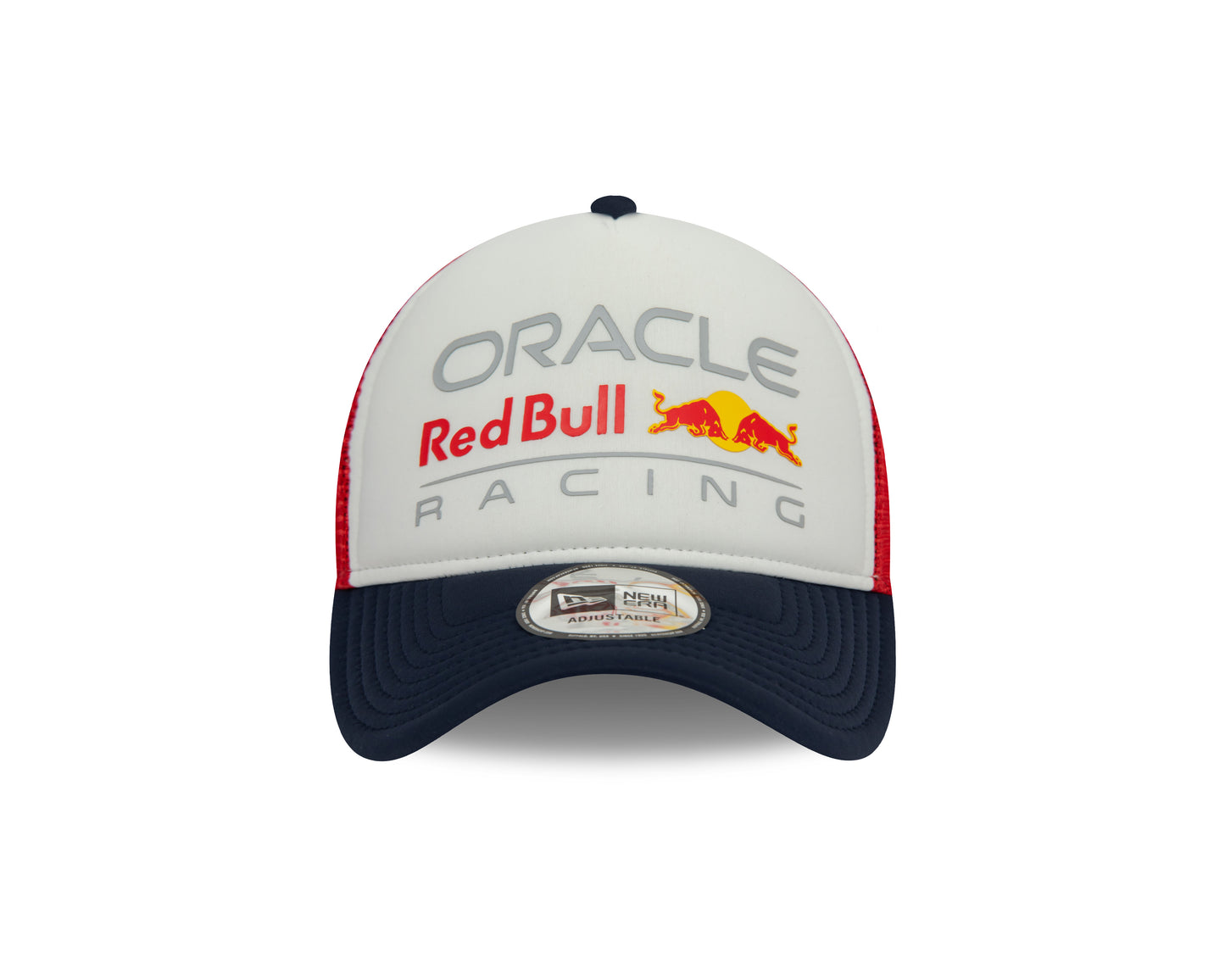 New Era - Color Block E-Frame Trucker Cap - RED BULL - White/Navy/Red - Headz Up 