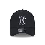 Sort New Era Boston Red Sox MLB 39THIRTY stretch fit cap med grønt logo, komfortabel baseballkasket, sportstil