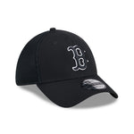 Sort New Era Boston Red Sox MLB Neo 39THIRTY stretch fit kasket med logo og elastisk pasform, til baseballfans.