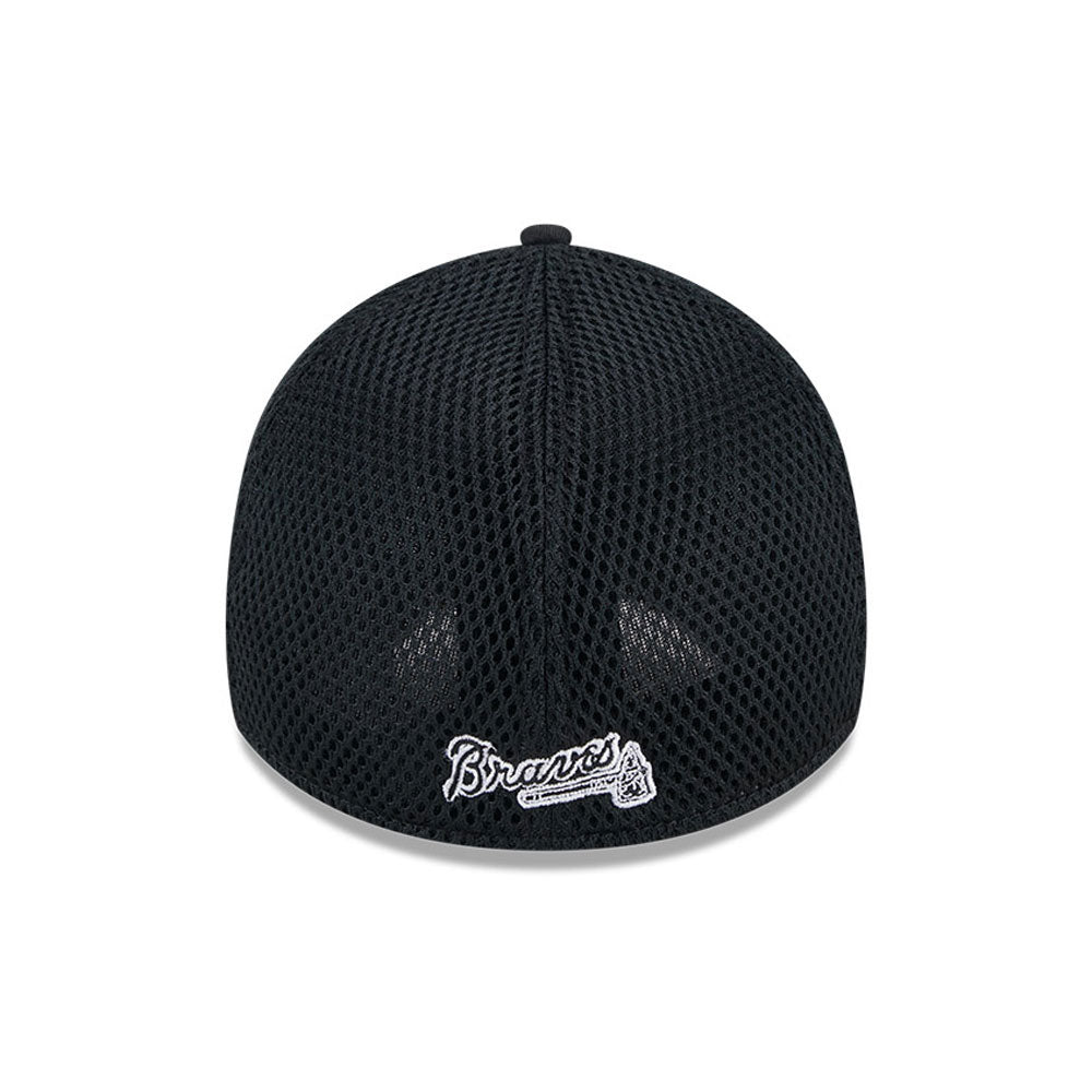 New Era - Atlanta Braves - MLB Evergreen Neo - 39THIRTY Stretch Fit Cap - Black - Headz Up 