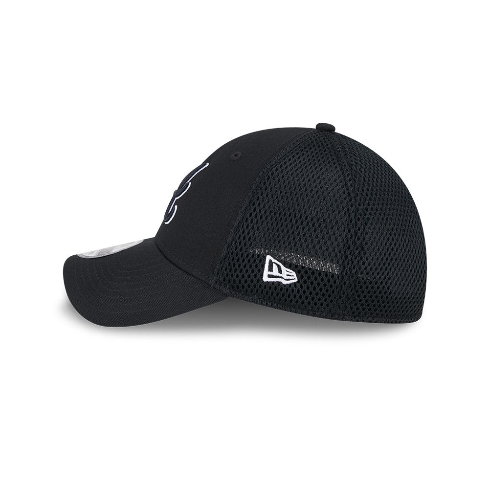 New Era - Atlanta Braves - MLB Evergreen Neo - 39THIRTY Stretch Fit Cap - Black - Headz Up 
