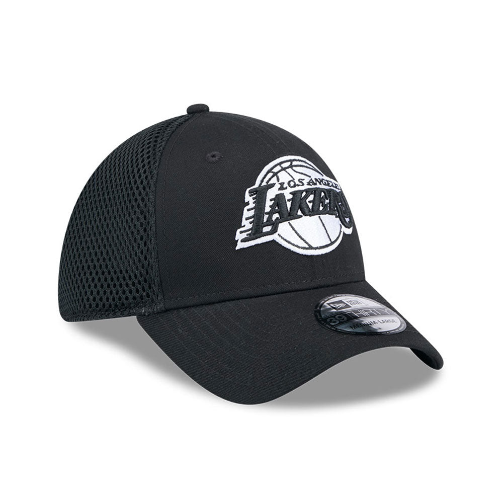 New Era - Los Angeles Lakers - MLB Evergreen Neo - 39THIRTY Stretch Fit Cap - Black - Headz Up 