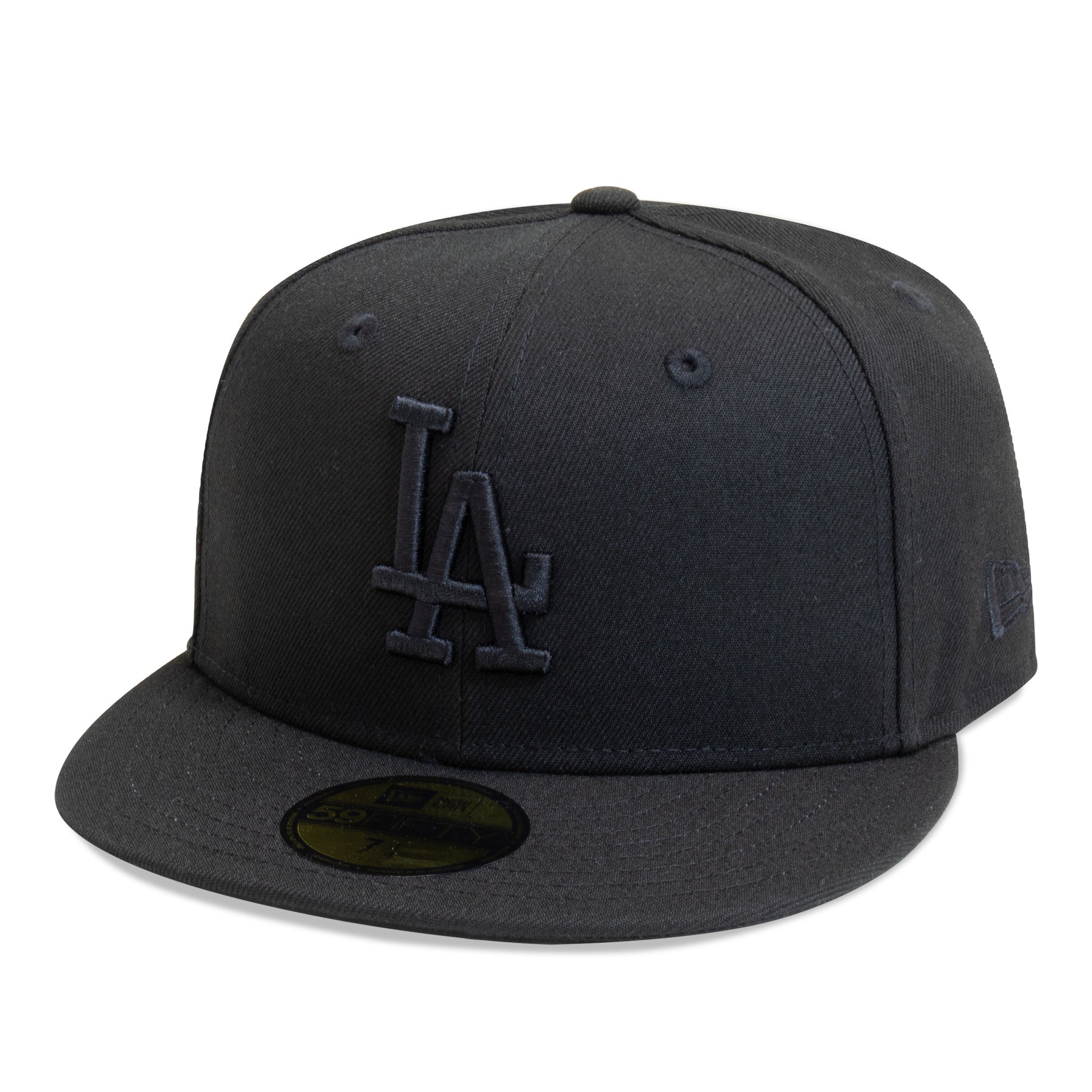 New Era - 59Fifty Fitted Cap Los Angeles Dodgers - Black On Black - Headz Up 