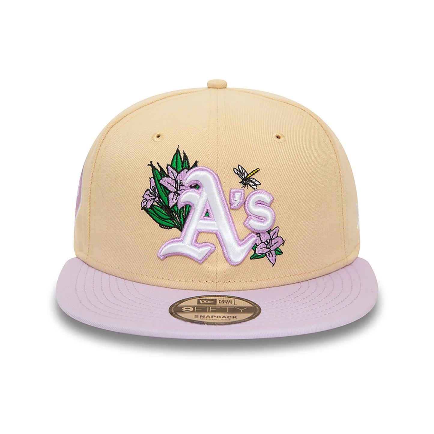 New Era - Oakland Athletics - 9Fifty Snapback - MLB Floral - Light Beige - Headz Up 