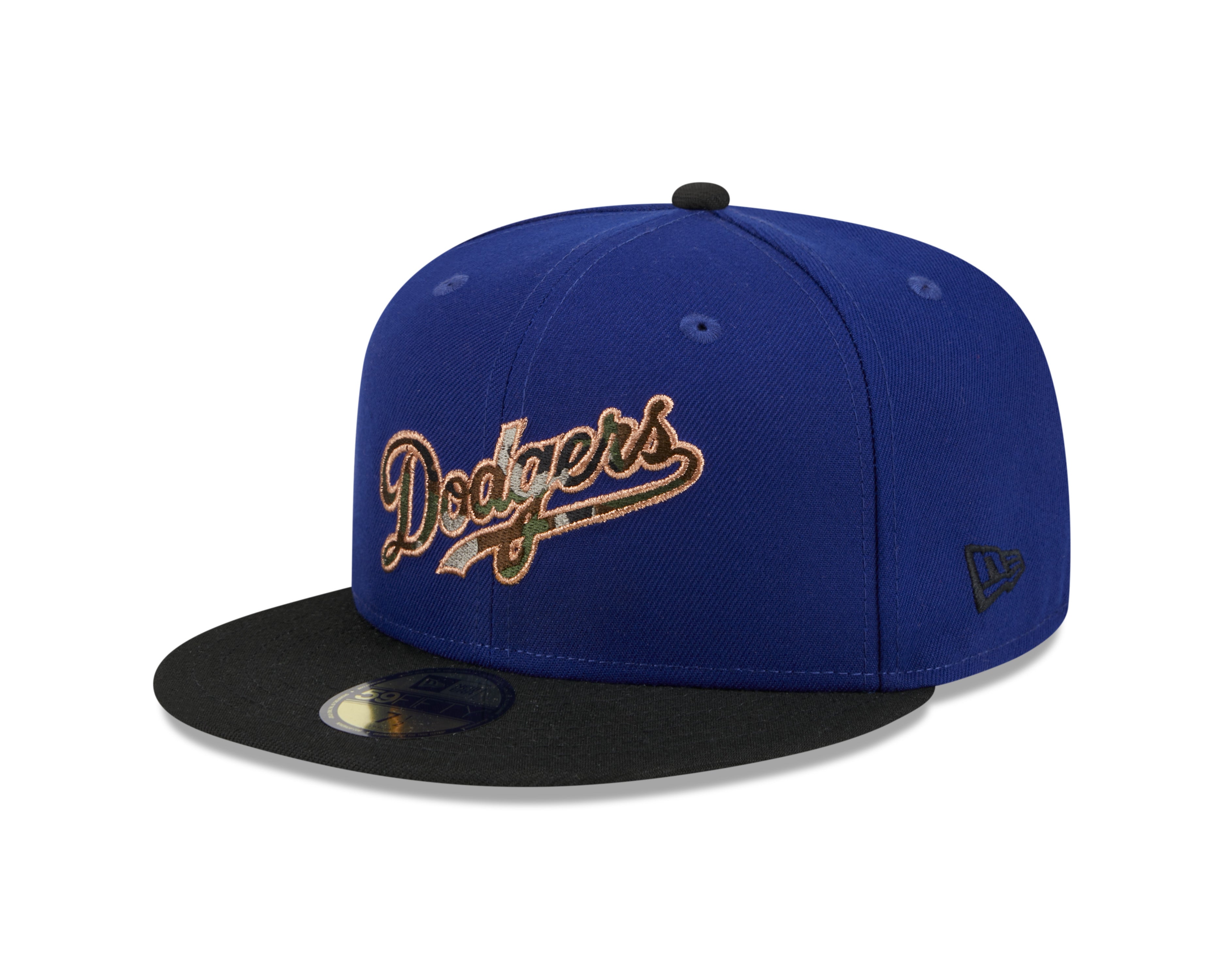 New Era - CAMO FILL - 59fifty Fitted Cap - Los Angeles Dodgers - Blue - Headz Up 
