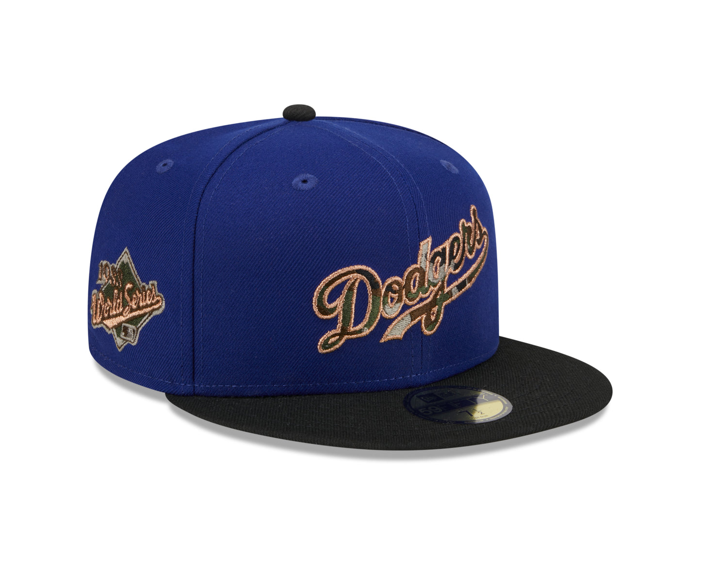 New Era - CAMO FILL - 59fifty Fitted Cap - Los Angeles Dodgers - Blue - Headz Up 