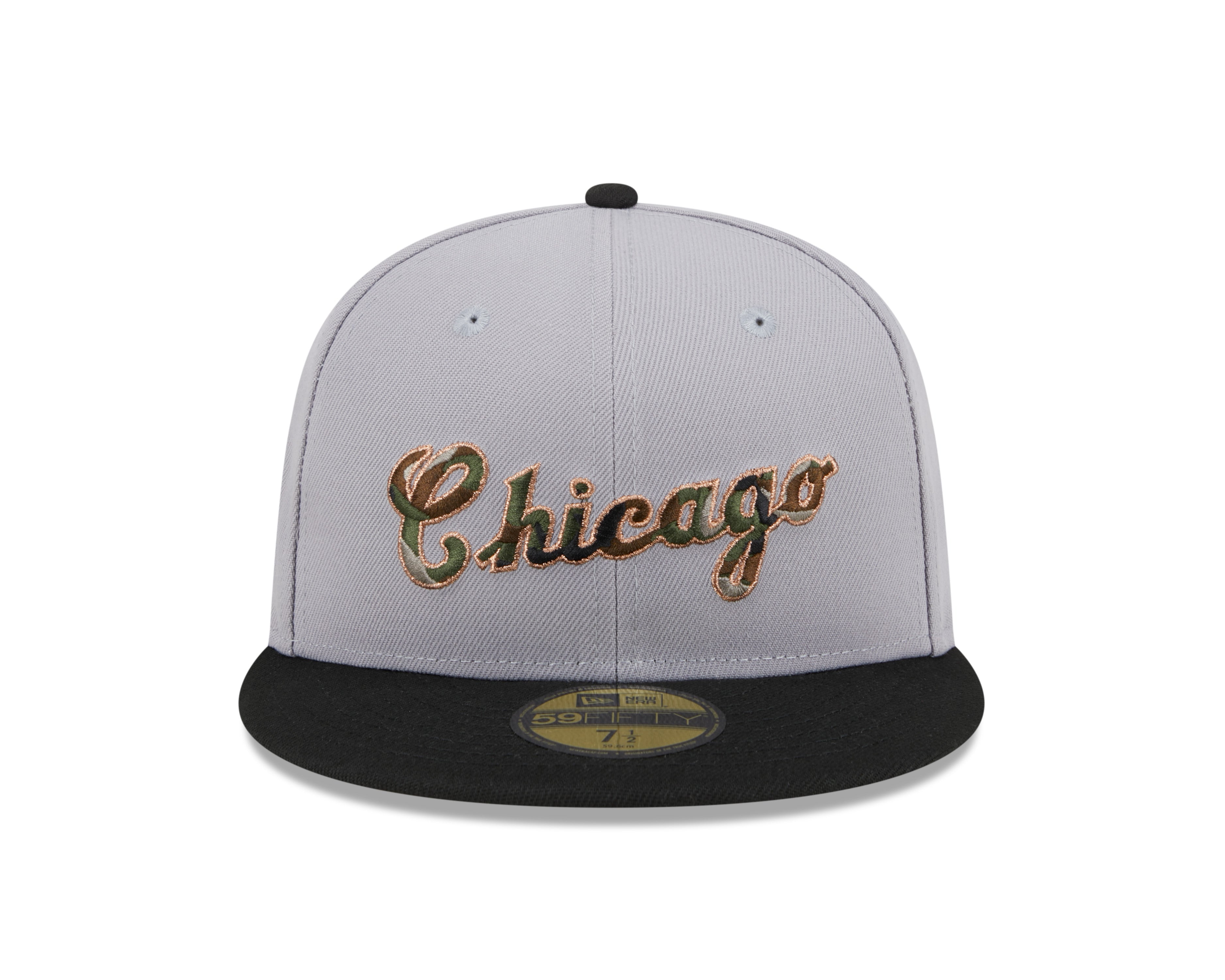 New Era - CAMO FILL - 59fifty Fitted Cap - Chicago White Sox - Grey - Headz Up 