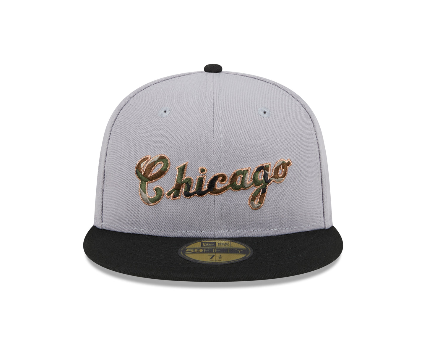 New Era - CAMO FILL - 59fifty Fitted Cap - Chicago White Sox - Grey - Headz Up 