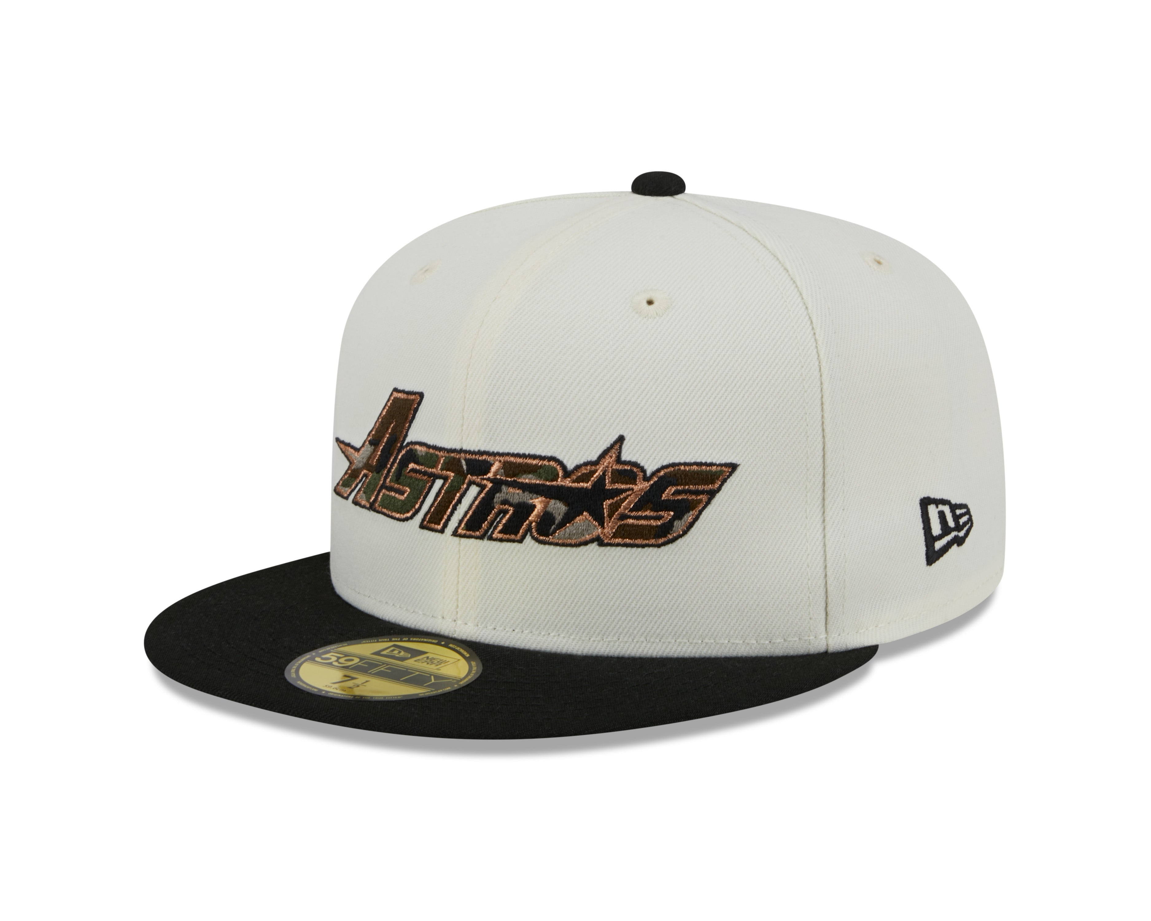 New Era - CAMO FILL - 59fifty Fitted Cap - Houston Astros - White - Headz Up 
