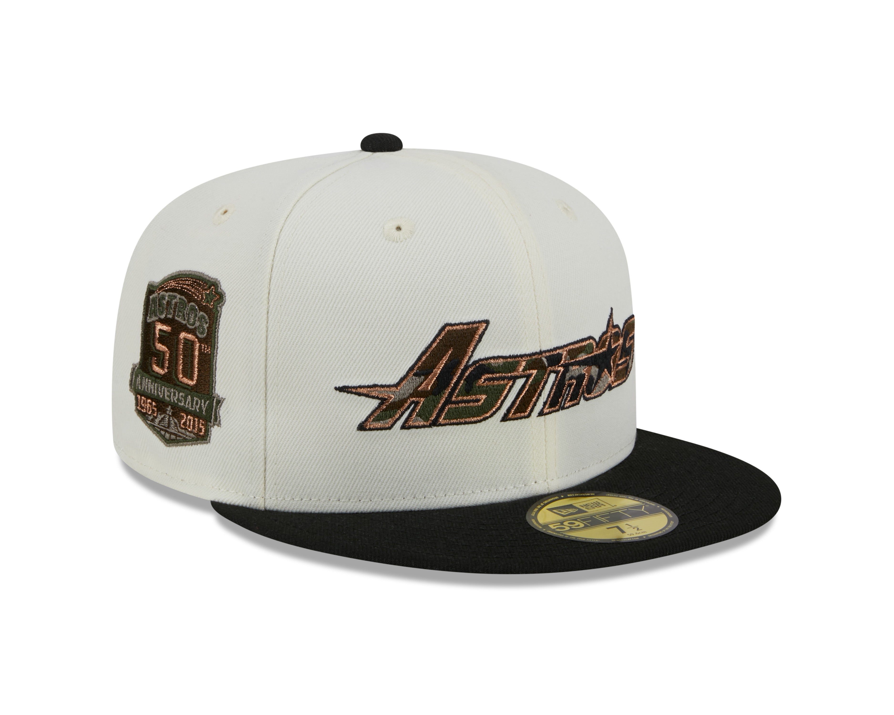 New Era - CAMO FILL - 59fifty Fitted Cap - Houston Astros - White - Headz Up 