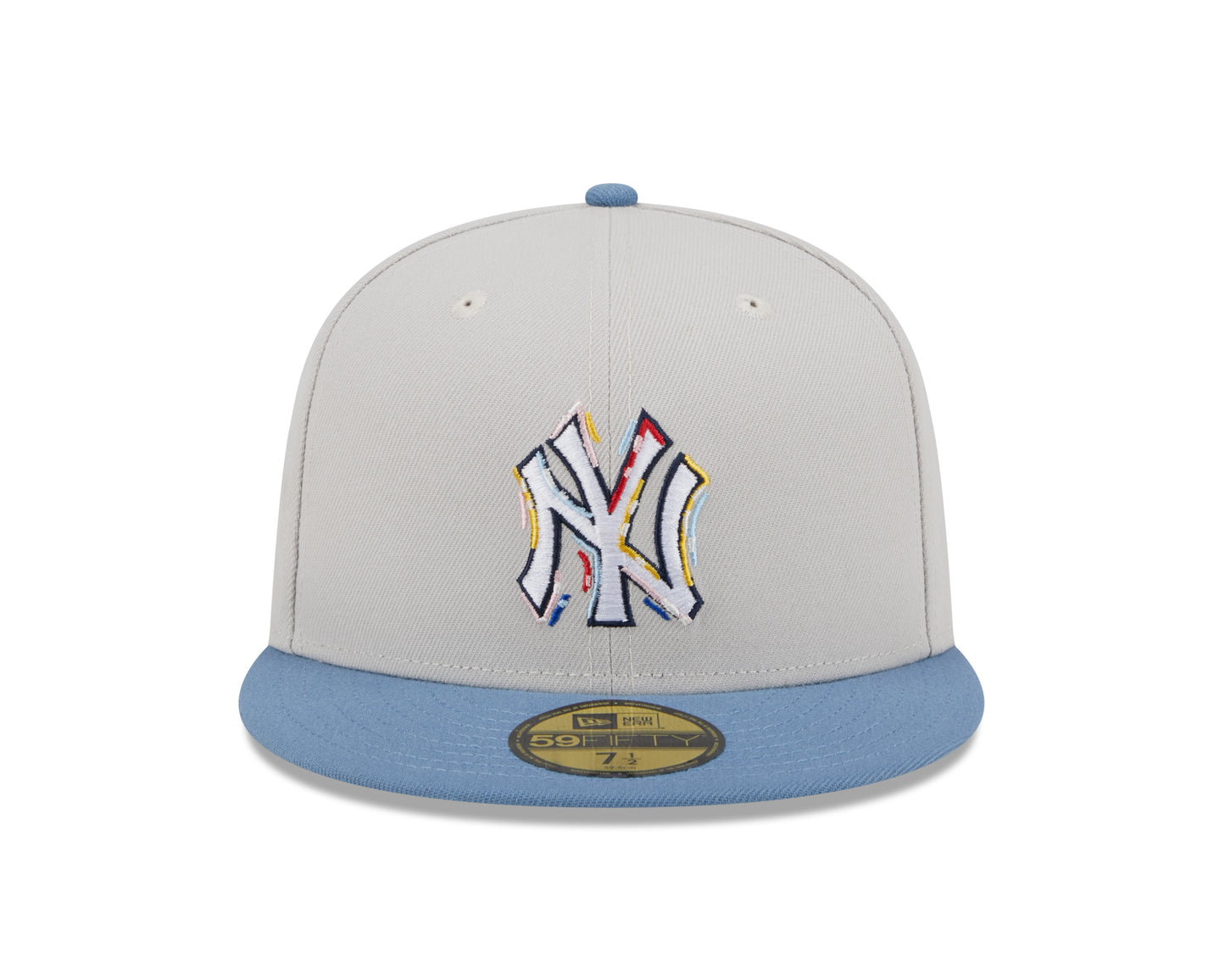 New Era - COLOR BRUSH - 59fifty Fitted Cap - New York Yankees - Stone - Headz Up 