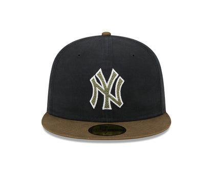 New Era - 59Fifty Fitted Cap - New York Yankees - Quilted Logo - Navy - Headz Up 