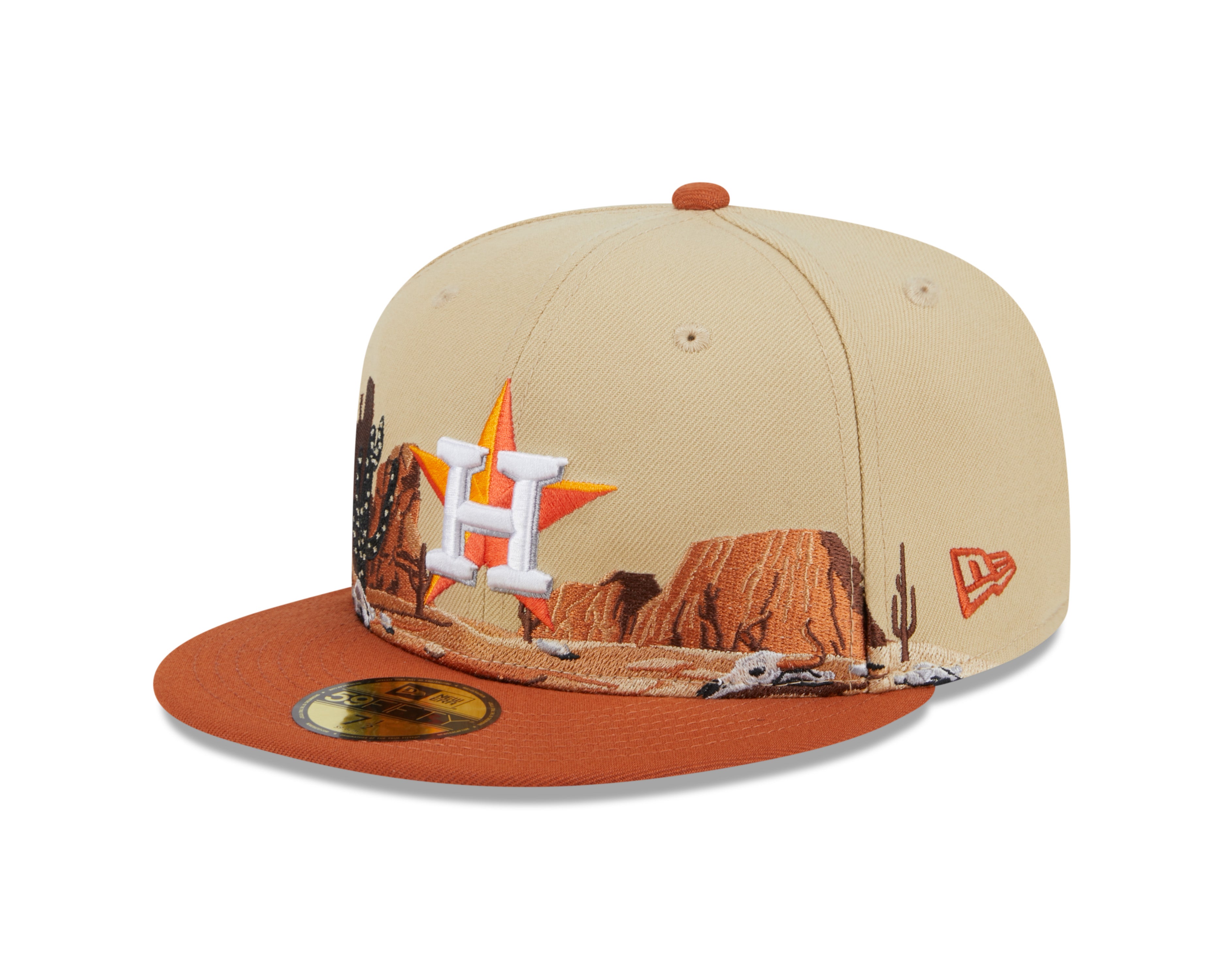 New Era - 59Fifty Fitted Cap TEAM LANDSCAPE - Houston Astros - VGD - Headz Up 