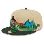 New Era - 59Fifty Fitted Cap TEAM LANDSCAPE - Baltimore Orioles - VGD - Headz Up 