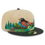 New Era - 59Fifty Fitted Cap TEAM LANDSCAPE - Baltimore Orioles - VGD - Headz Up 
