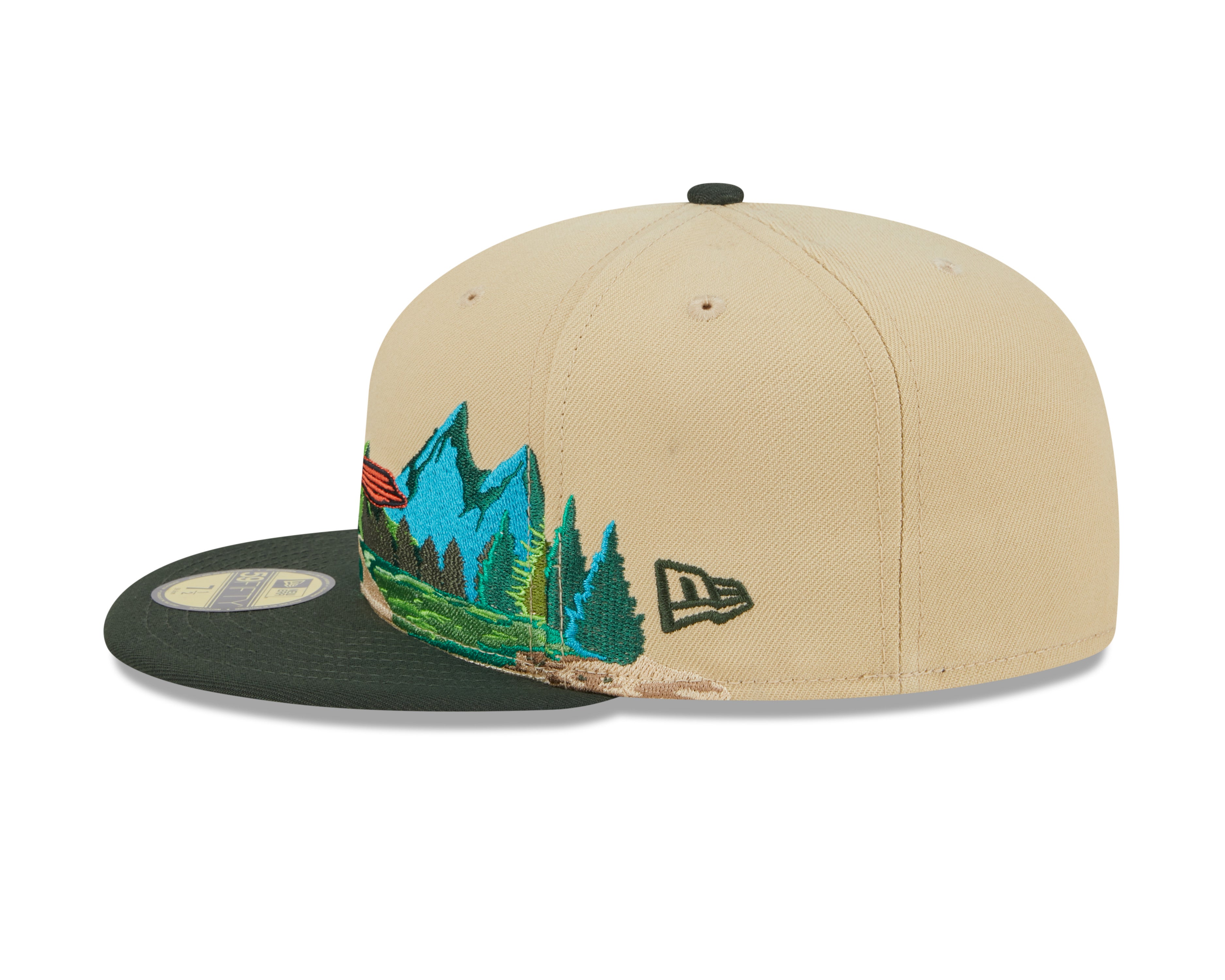 New Era - 59Fifty Fitted Cap TEAM LANDSCAPE - Baltimore Orioles - VGD - Headz Up 