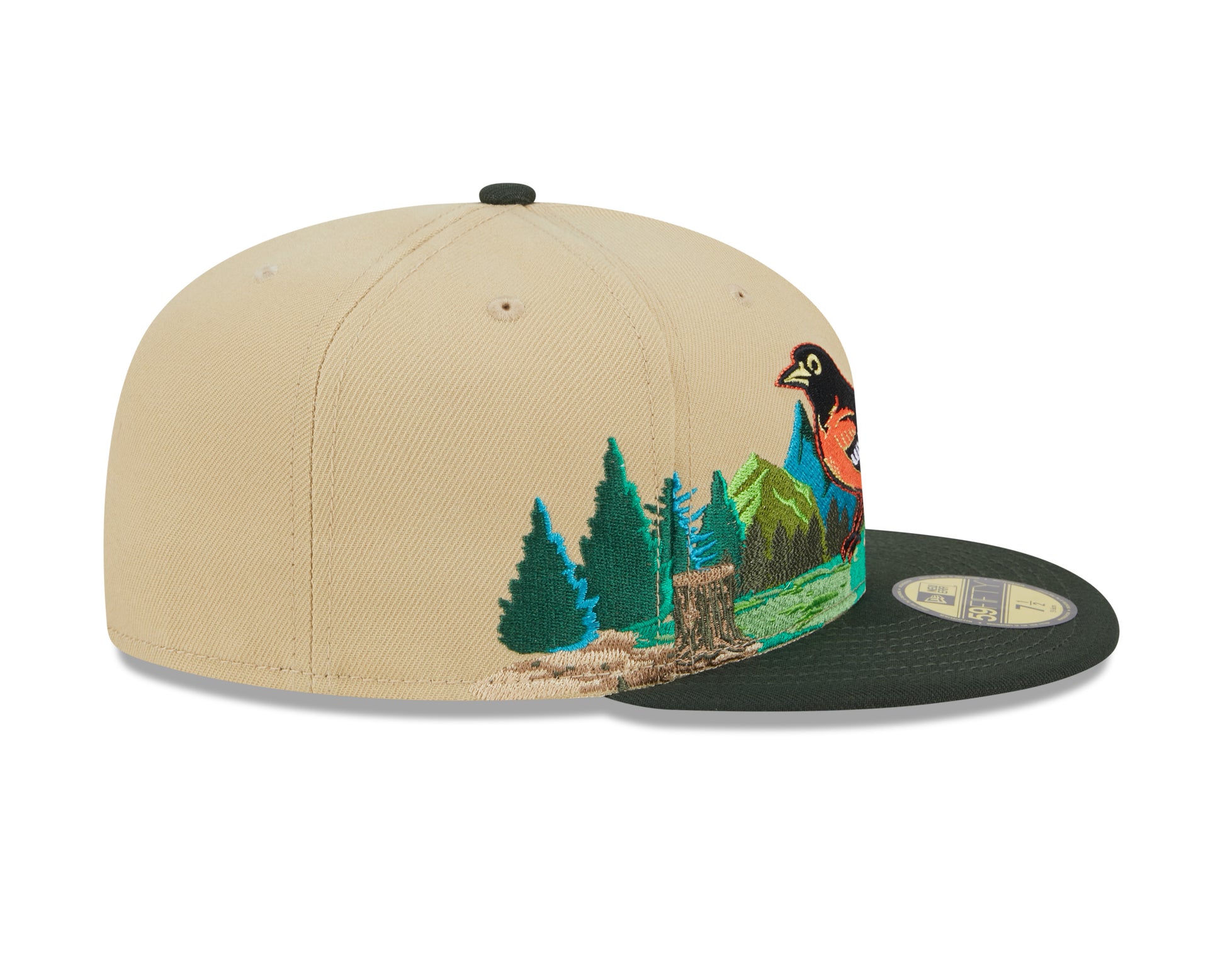 New Era - 59Fifty Fitted Cap TEAM LANDSCAPE - Baltimore Orioles - VGD - Headz Up 
