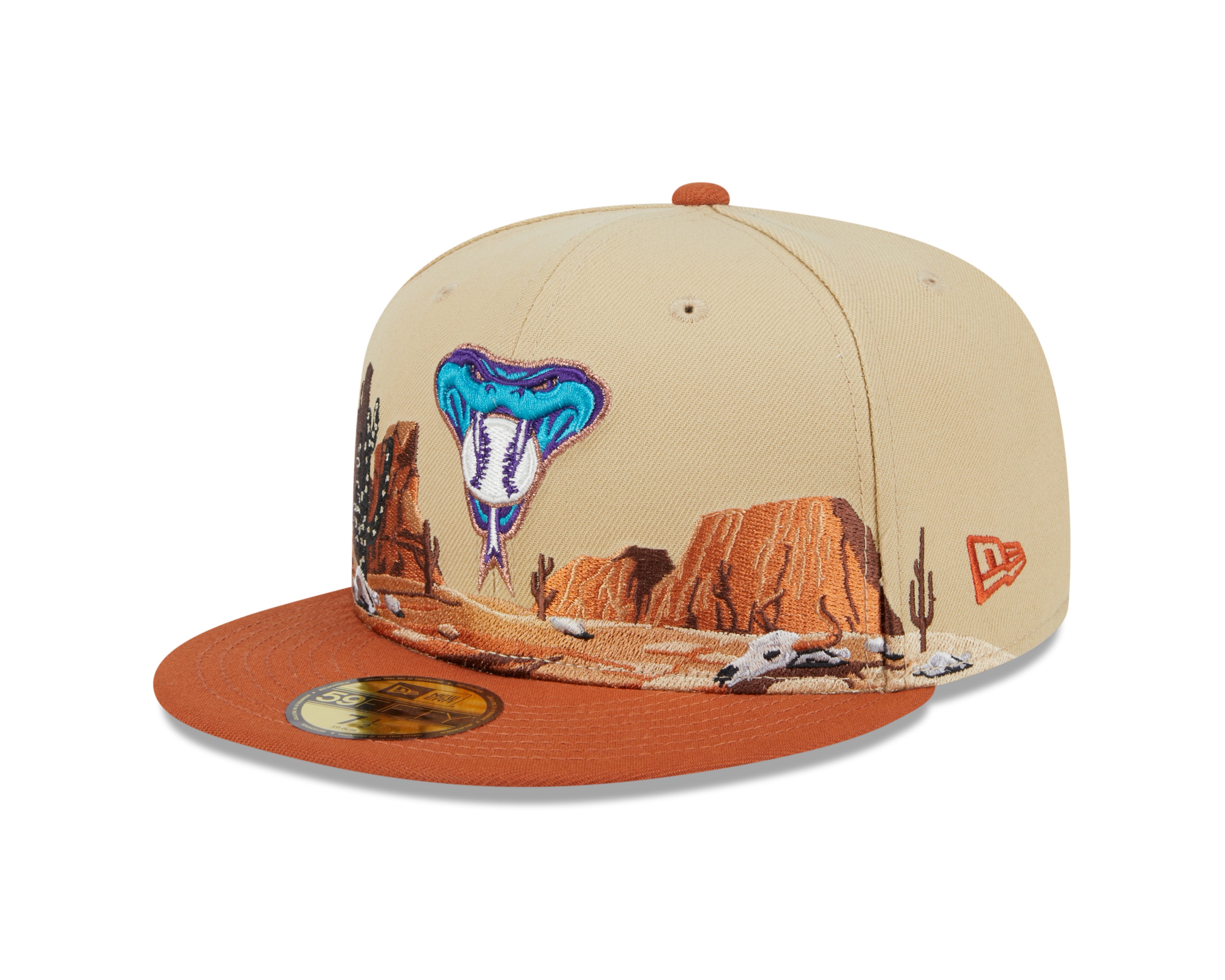 New Era - 59Fifty Fitted Cap TEAM LANDSCAPE - Arizona Diamondbacks - VGD - Headz Up 