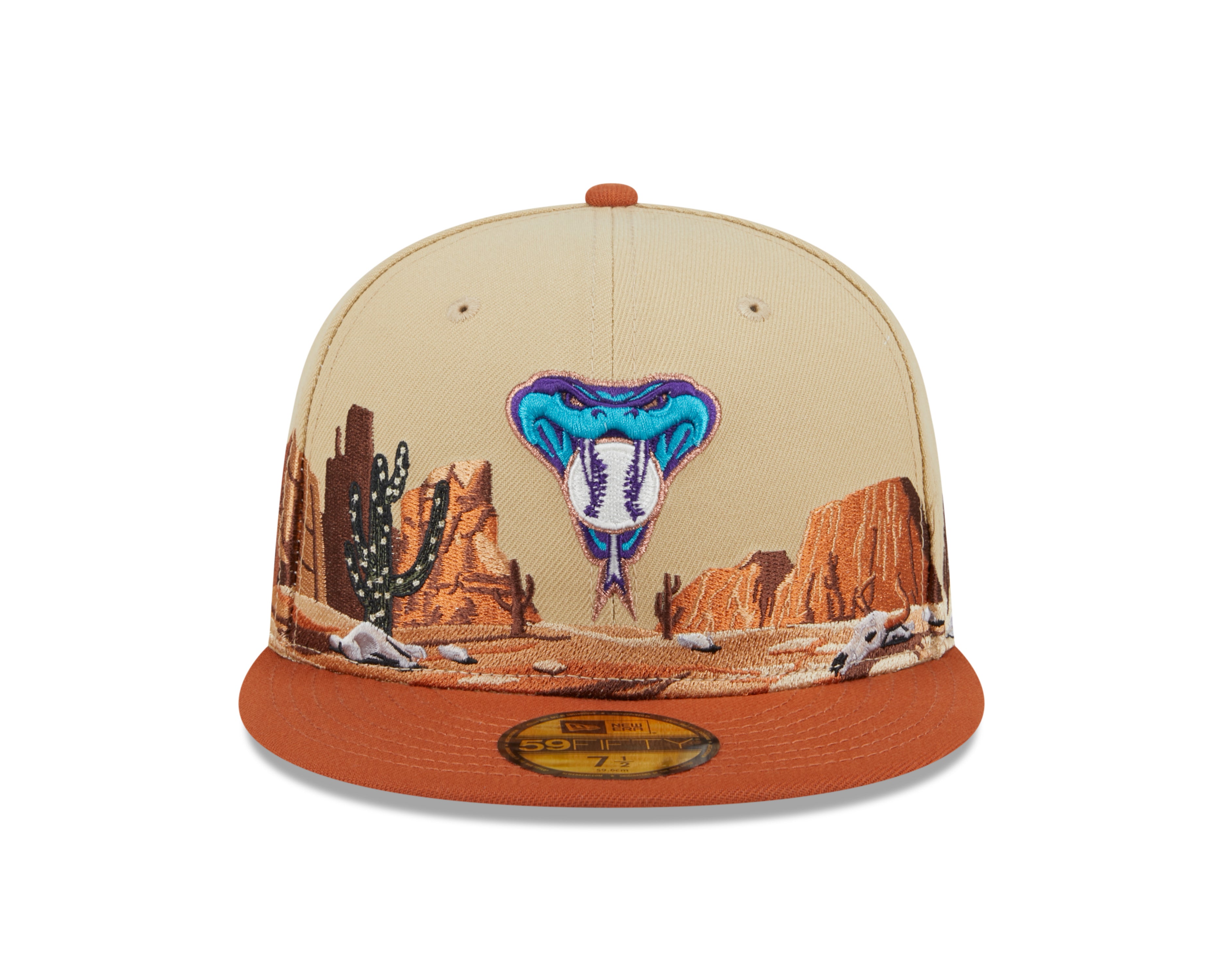 New Era - 59Fifty Fitted Cap TEAM LANDSCAPE - Arizona Diamondbacks - VGD - Headz Up 