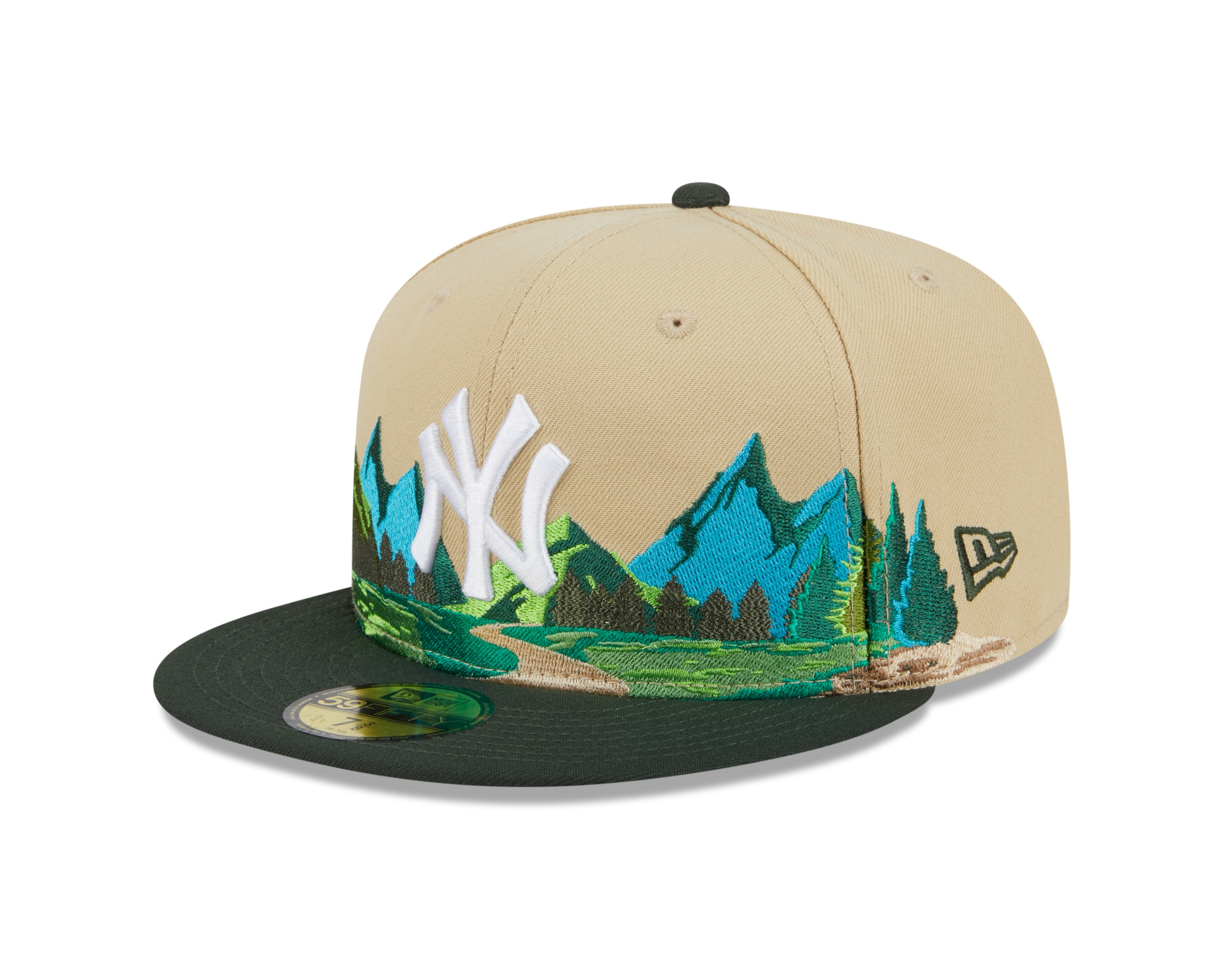 New Era - 59Fifty Fitted Cap TEAM LANDSCAPE - New York Yankees - VGD - Headz Up 