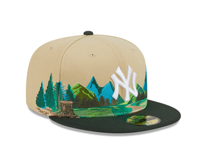 New Era - 59Fifty Fitted Cap TEAM LANDSCAPE - New York Yankees - VGD - Headz Up 