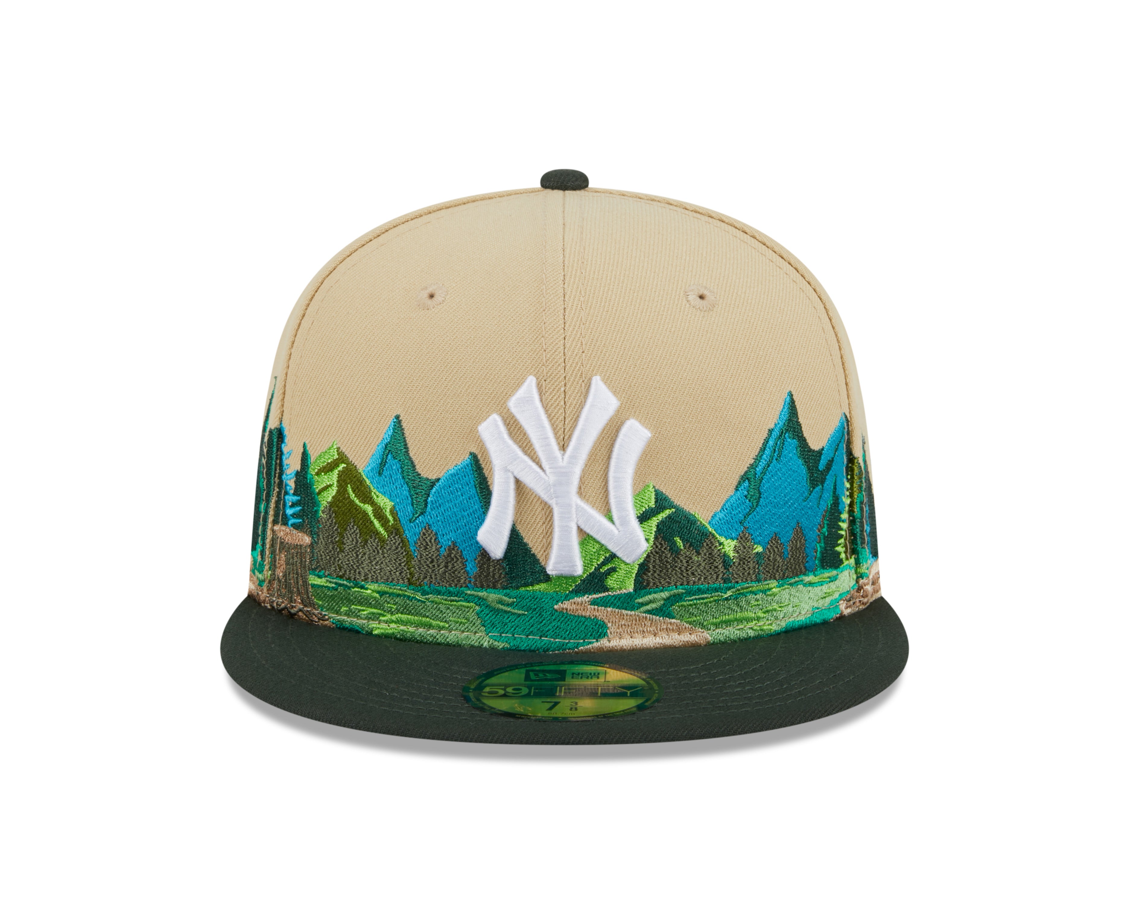 New Era - 59Fifty Fitted Cap TEAM LANDSCAPE - New York Yankees - VGD - Headz Up 