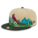 New Era - 59Fifty Fitted Cap TEAM LANDSCAPE - St. Louis Cardinals - VGD - Headz Up 