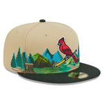 New Era - 59Fifty Fitted Cap TEAM LANDSCAPE - St. Louis Cardinals - VGD - Headz Up 