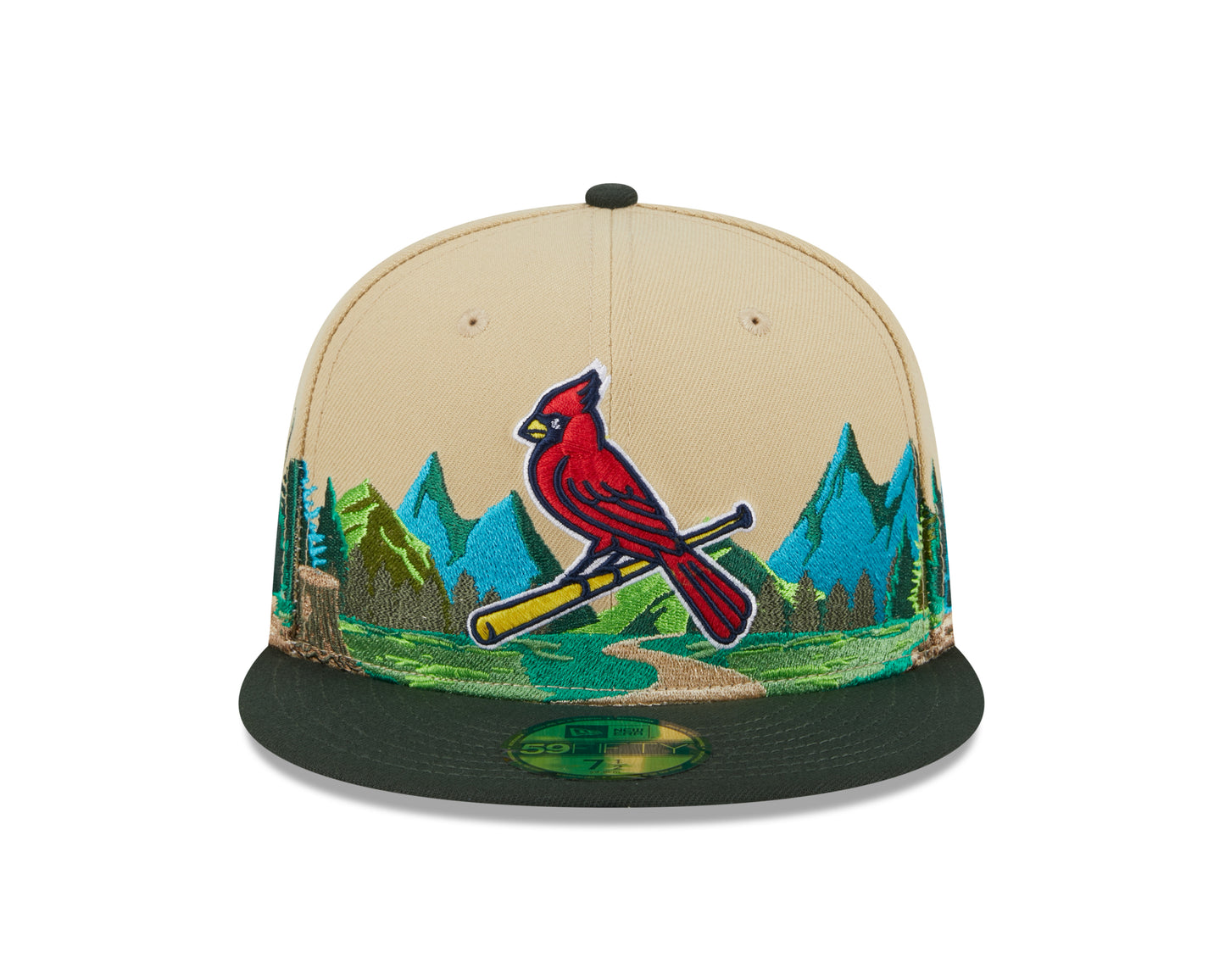 New Era - 59Fifty Fitted Cap TEAM LANDSCAPE - St. Louis Cardinals - VGD - Headz Up 