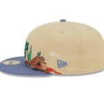 New Era - 59Fifty Fitted Cap TEAM LANDSCAPE - Oakland Athletics - VGD - Headz Up 
