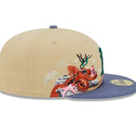 New Era - 59Fifty Fitted Cap TEAM LANDSCAPE - Oakland Athletics - VGD - Headz Up 