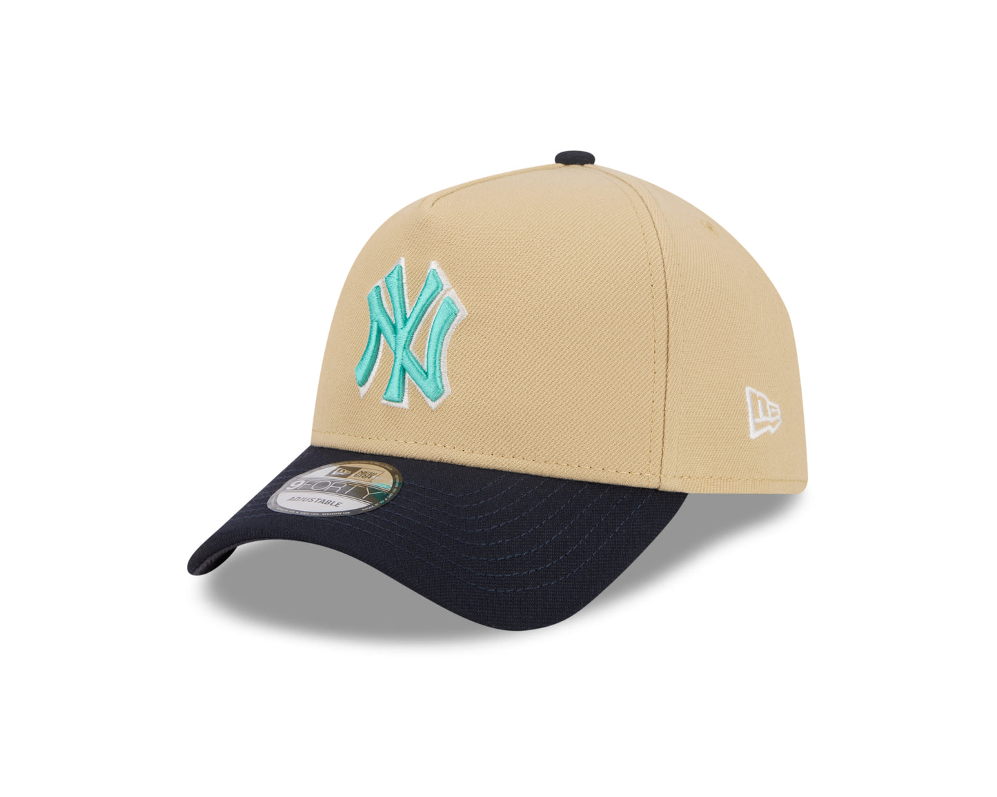 New Era - New York Yankees - City Side Patch - 9forty A-Frame Cap - Light Beige - Headz Up 