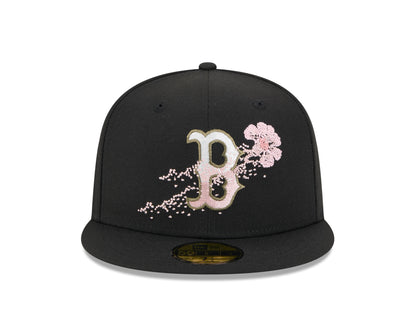 New Era - 59fifty Fitted Cap - Boston Red Sox - DOTTED FLORAL - Black - Headz Up 