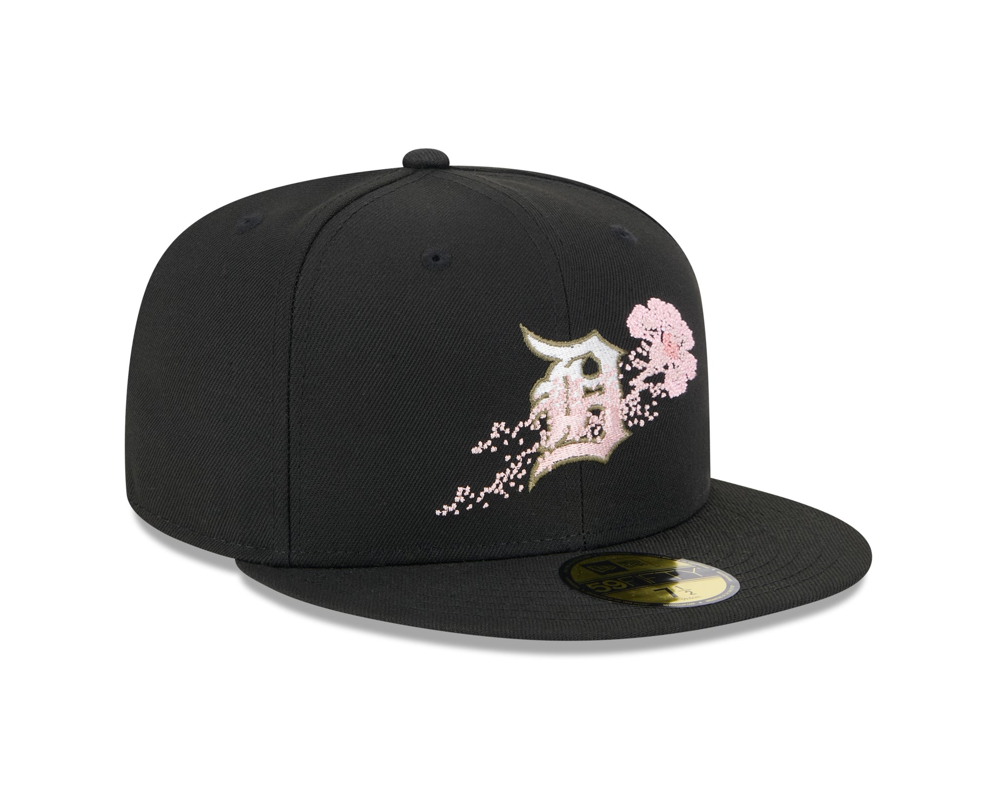 New Era - 59fifty Fitted Cap - Detroit Tigers - DOTTED FLORAL - Black - Headz Up 