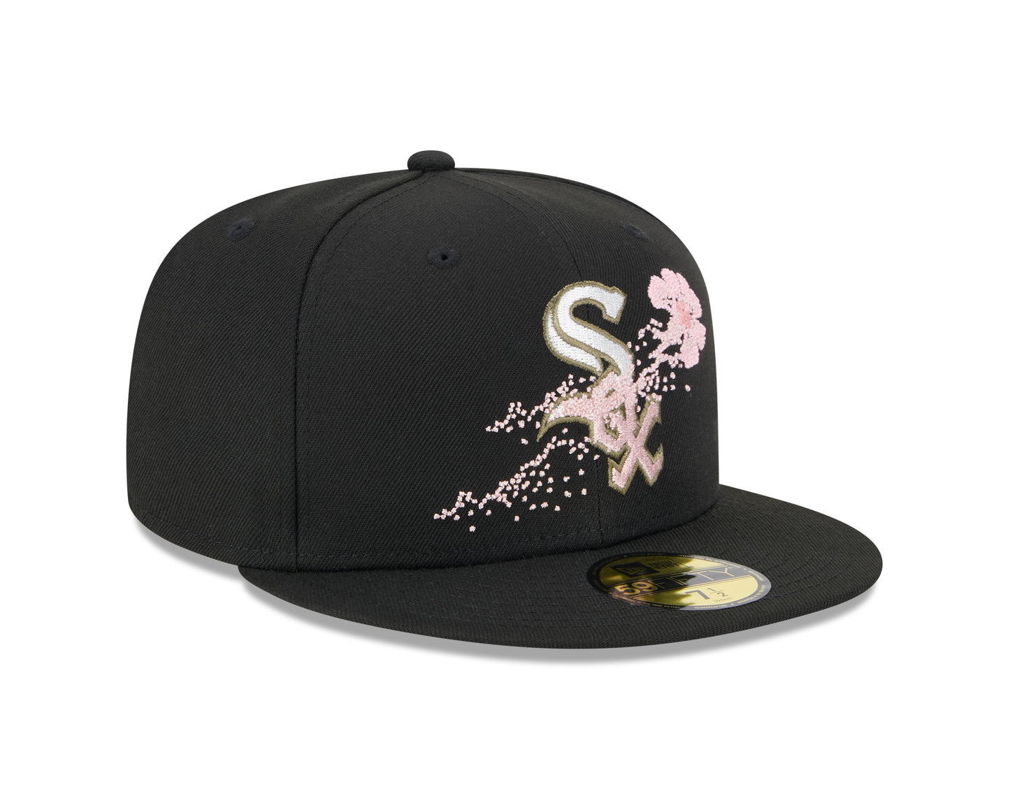 New Era - 59fifty Fitted Cap - Chicago White Sox - DOTTED FLORAL - Black - Headz Up 