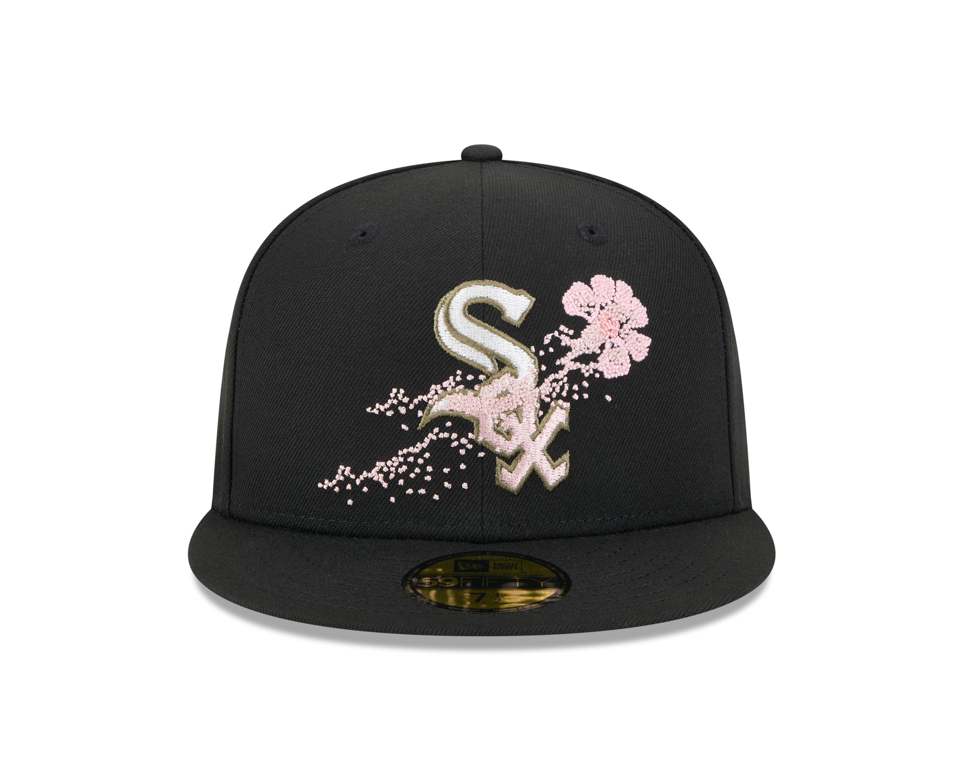 New Era - 59fifty Fitted Cap - Chicago White Sox - DOTTED FLORAL - Black - Headz Up 
