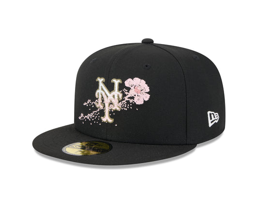 New Era - 59fifty Fitted Cap - New York Mets - DOTTED FLORAL - Black - Headz Up 