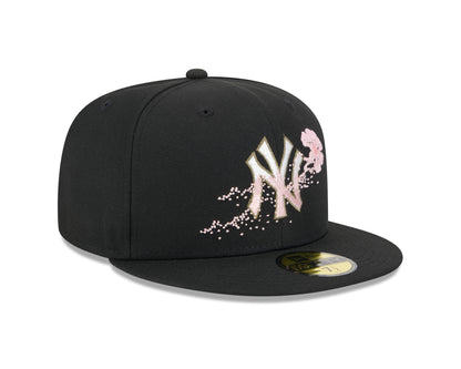 New Era - 59fifty Fitted Cap - New York Yankees - DOTTED FLORAL - Black - Headz Up 