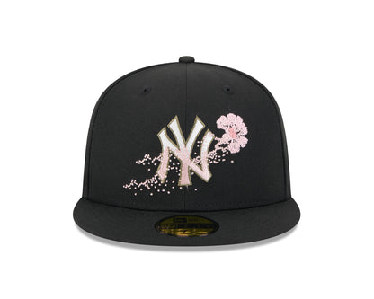 New Era - 59fifty Fitted Cap - New York Yankees - DOTTED FLORAL - Black - Headz Up 