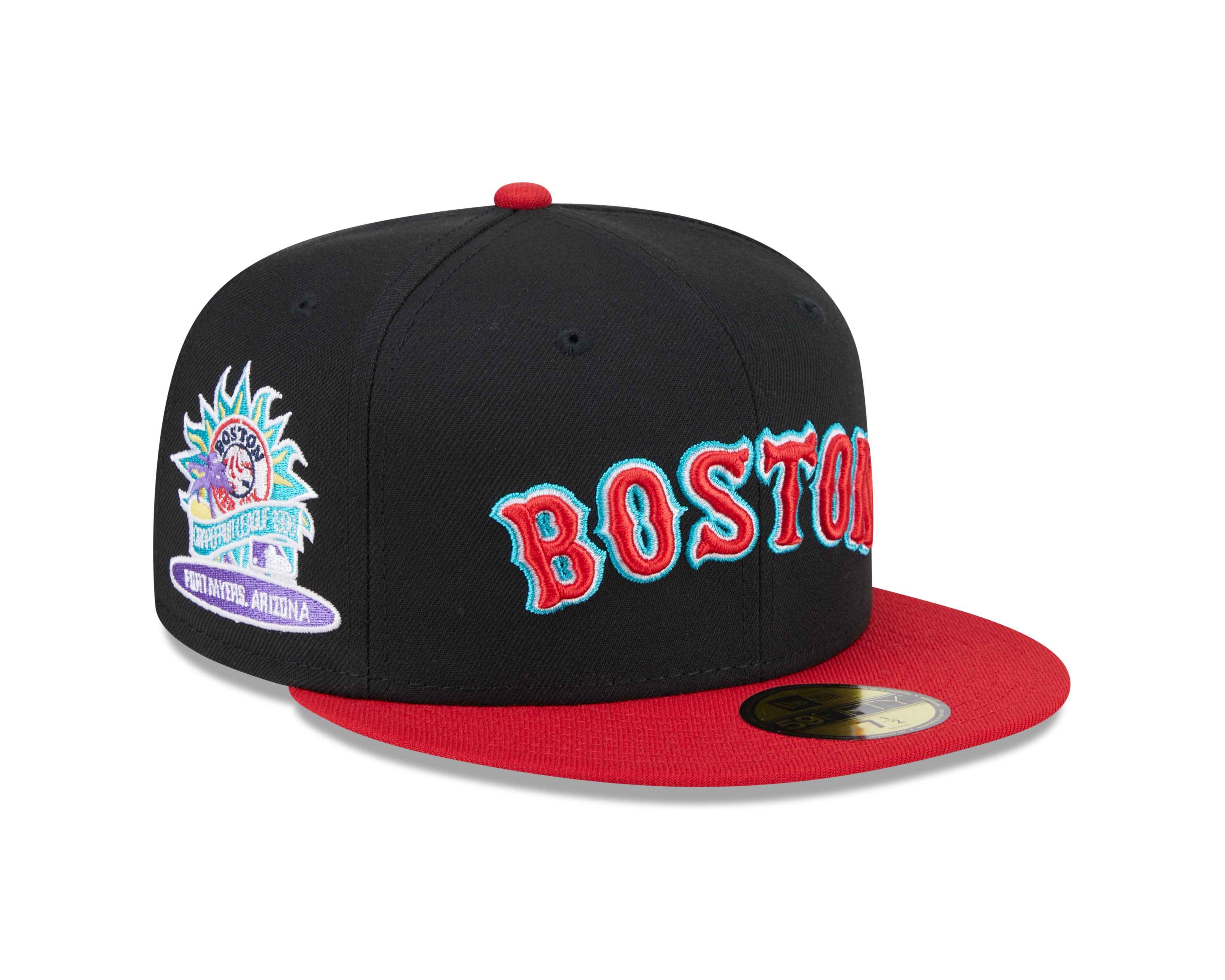 New Era - 59fifty Fitted Cap - Boston Red Sox - RETRO SPRING TRAINING - Black - Headz Up 