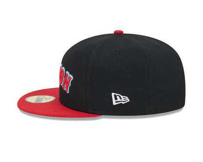 New Era - 59fifty Fitted Cap - Boston Red Sox - RETRO SPRING TRAINING - Black - Headz Up 