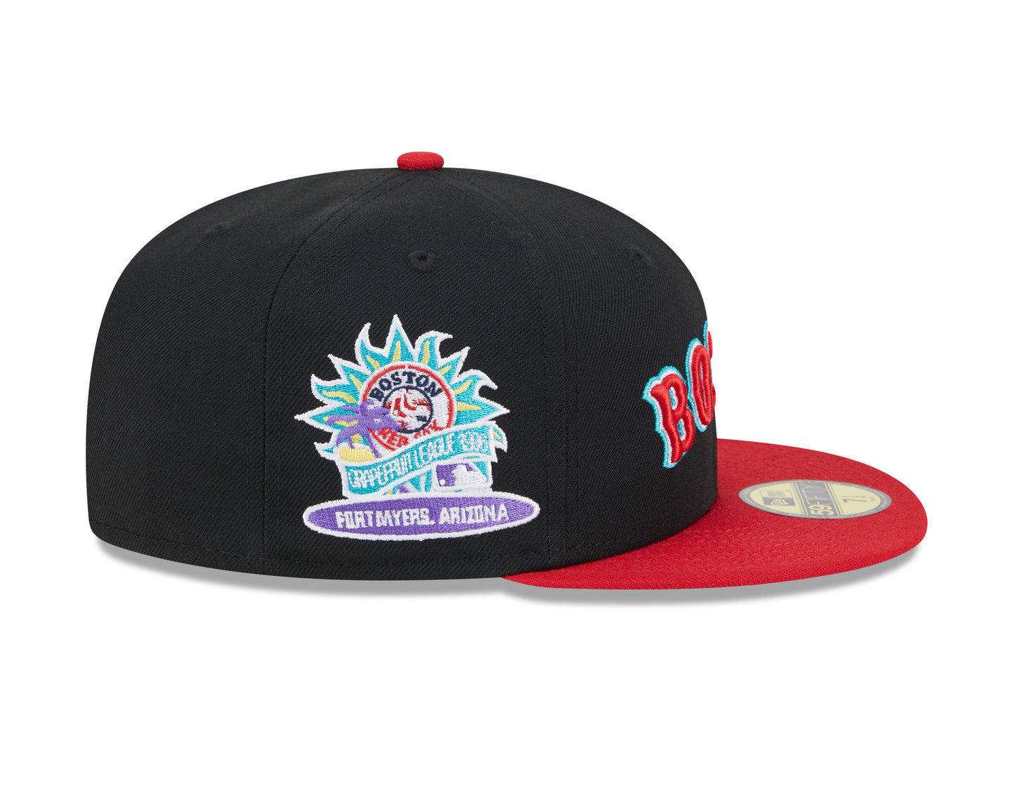 New Era - 59fifty Fitted Cap - Boston Red Sox - RETRO SPRING TRAINING - Black - Headz Up 