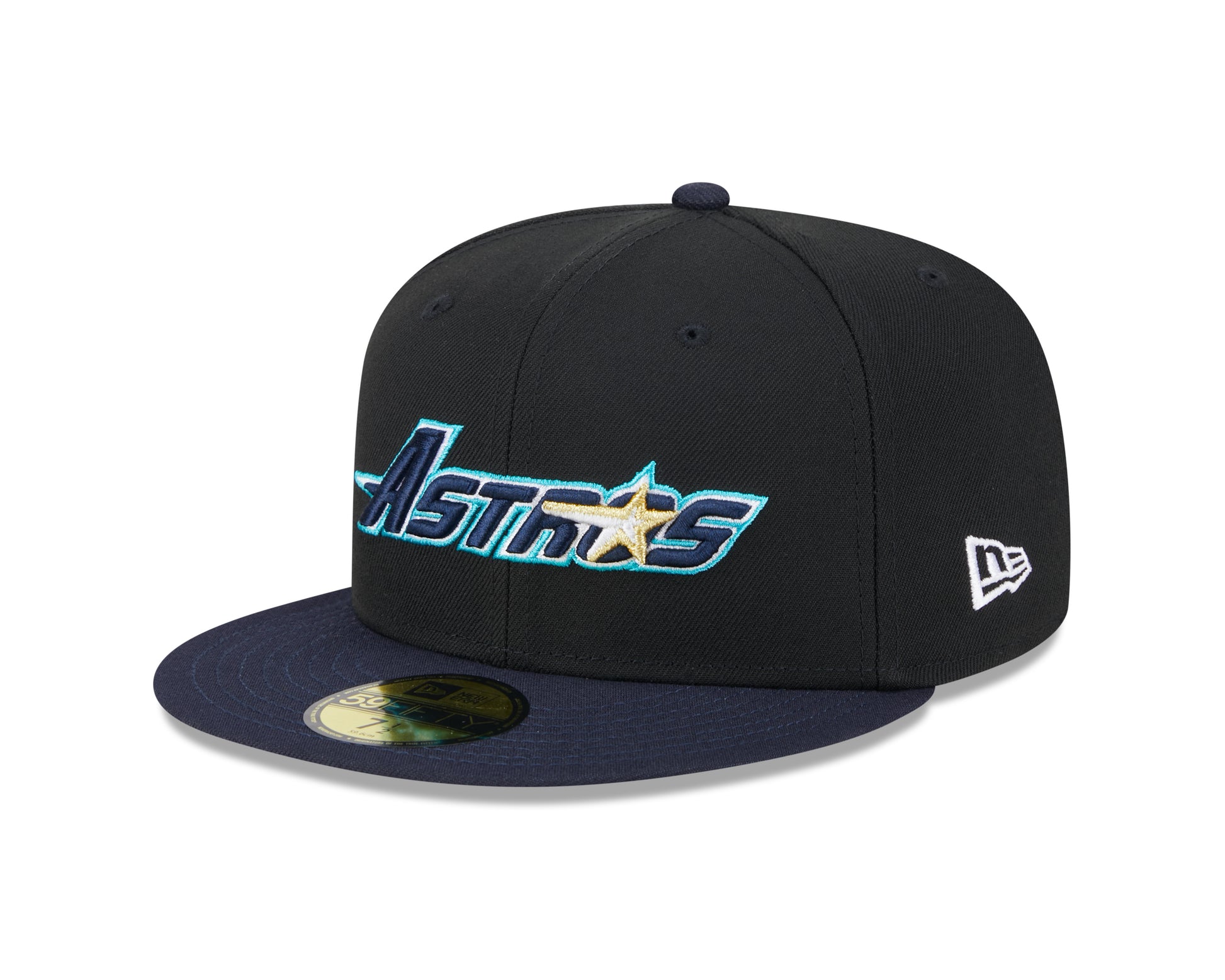 New Era - 59fifty Fitted Cap - Houston Astros - RETRO SPRING TRAINING - Black - Headz Up 
