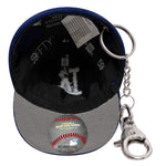 New Era LA Dodgers MLB mini cap-nøglering i mørkeblå