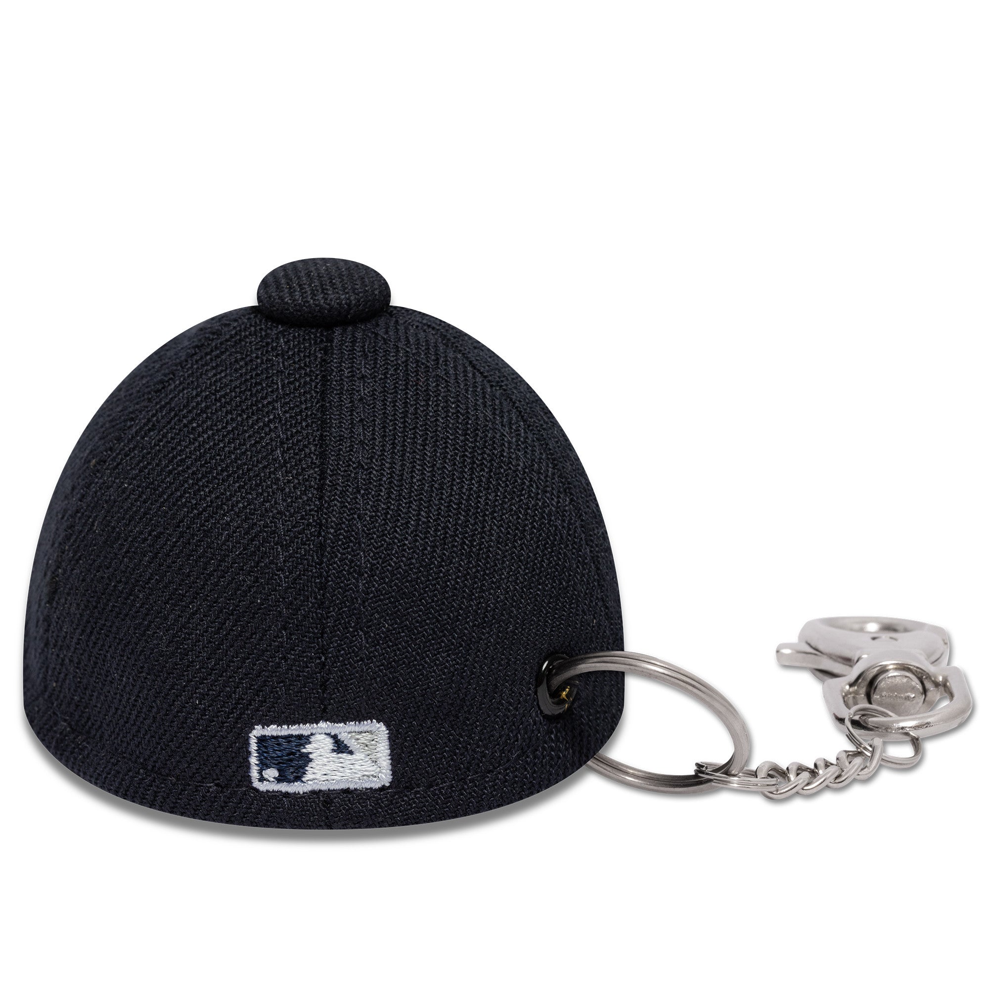 Nyt Era MLB mini kasket nøglering med Yankees logo, lille tilbehør til nøgler eller taske, i blå og hvid farve