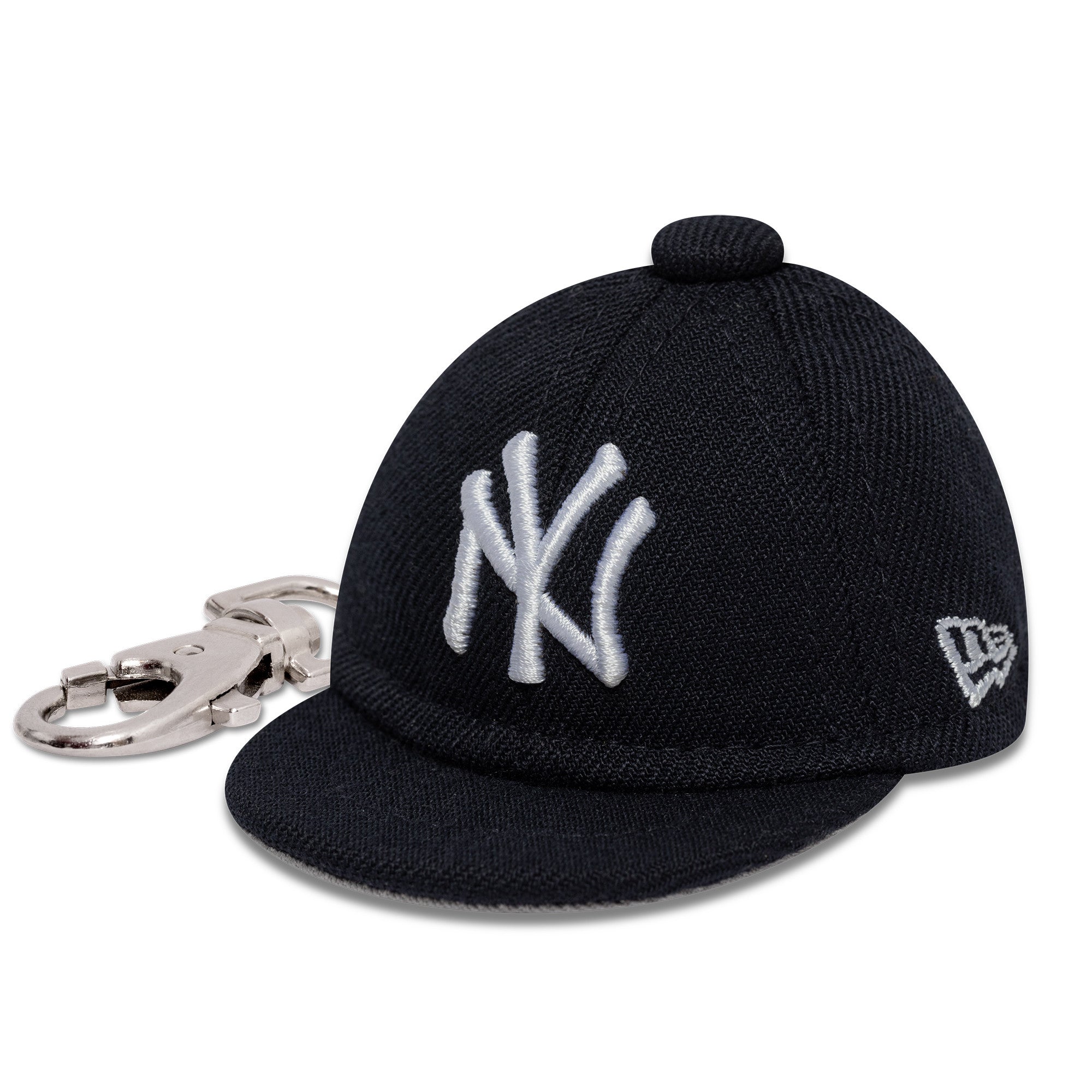 Nyt Era MLB mini nøglering med New York Yankees logo, tilbehør til sportfans, lille og praktisk til nøgler eller taske.