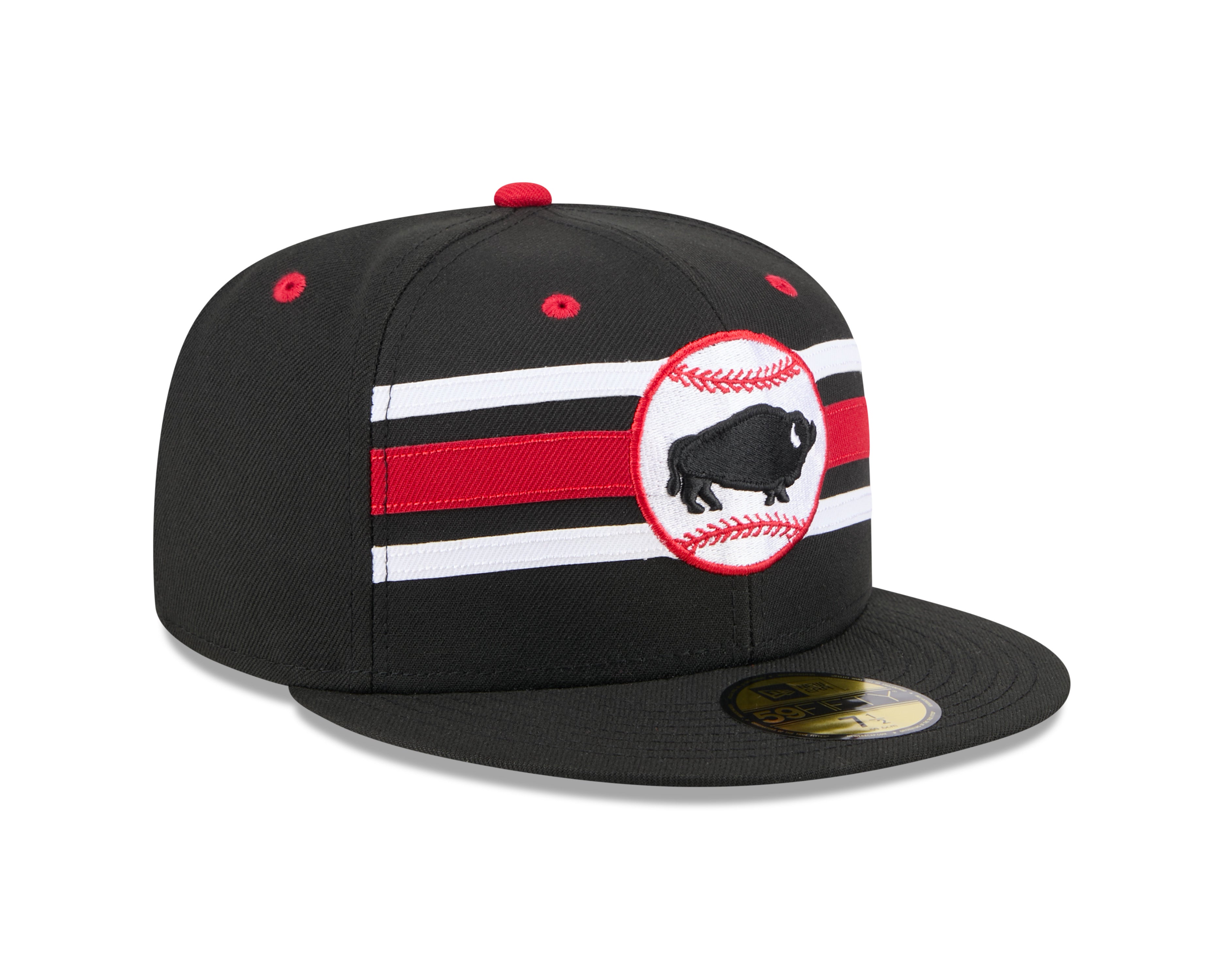New Era - 59fifty Fitted - MiLB - Theme Night - Buffalo Bisons- Black/Red - Headz Up 