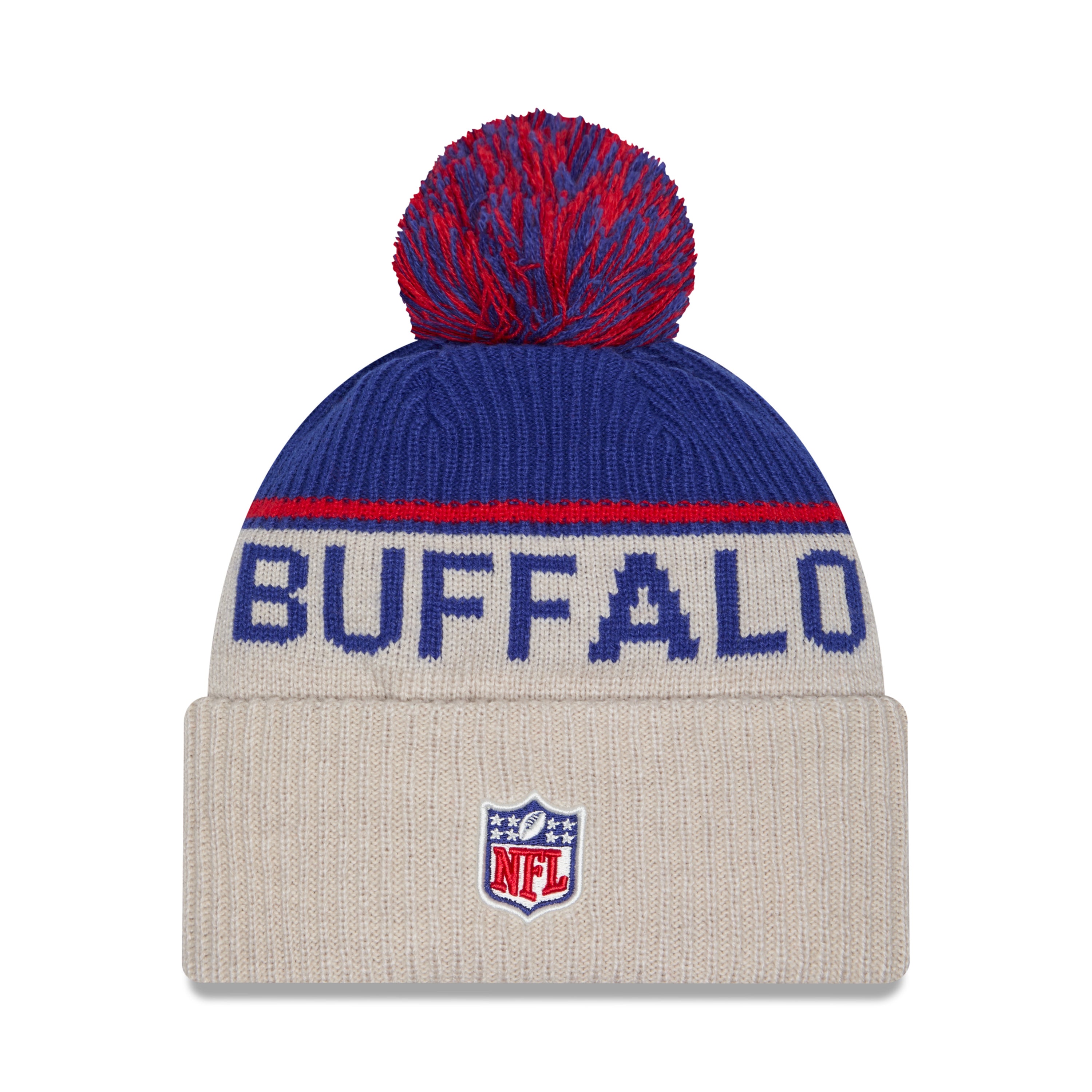 New Era - Buffalo Bills - NFL Sideline Beanie - Stone/OTC - Headz Up 